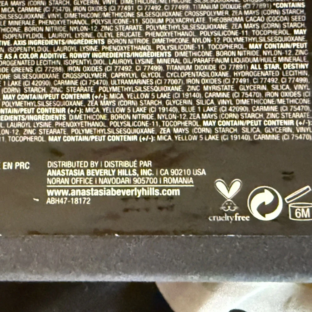 Anastasia Beverly Hills Subculture Eyeshadow Palette light use discontinued